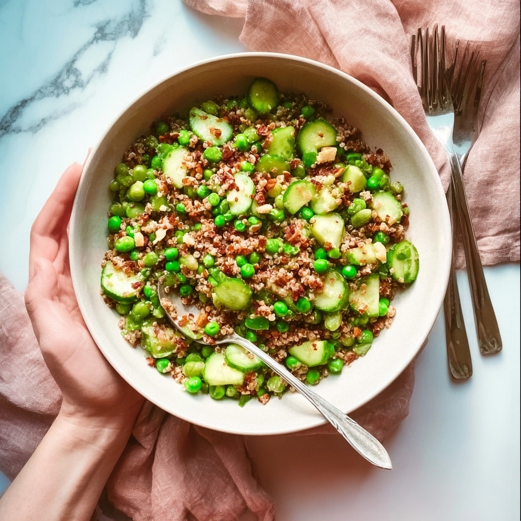 Crispy Rice Salmon Cucumber Salad with Creamy Asian Dressing Recipe - Recipe Image