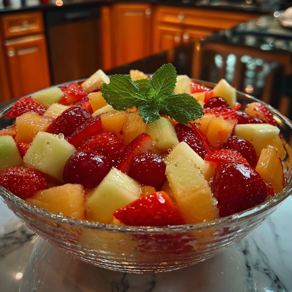 Summer Peach Fruit Salad Recipe - Recipe Image