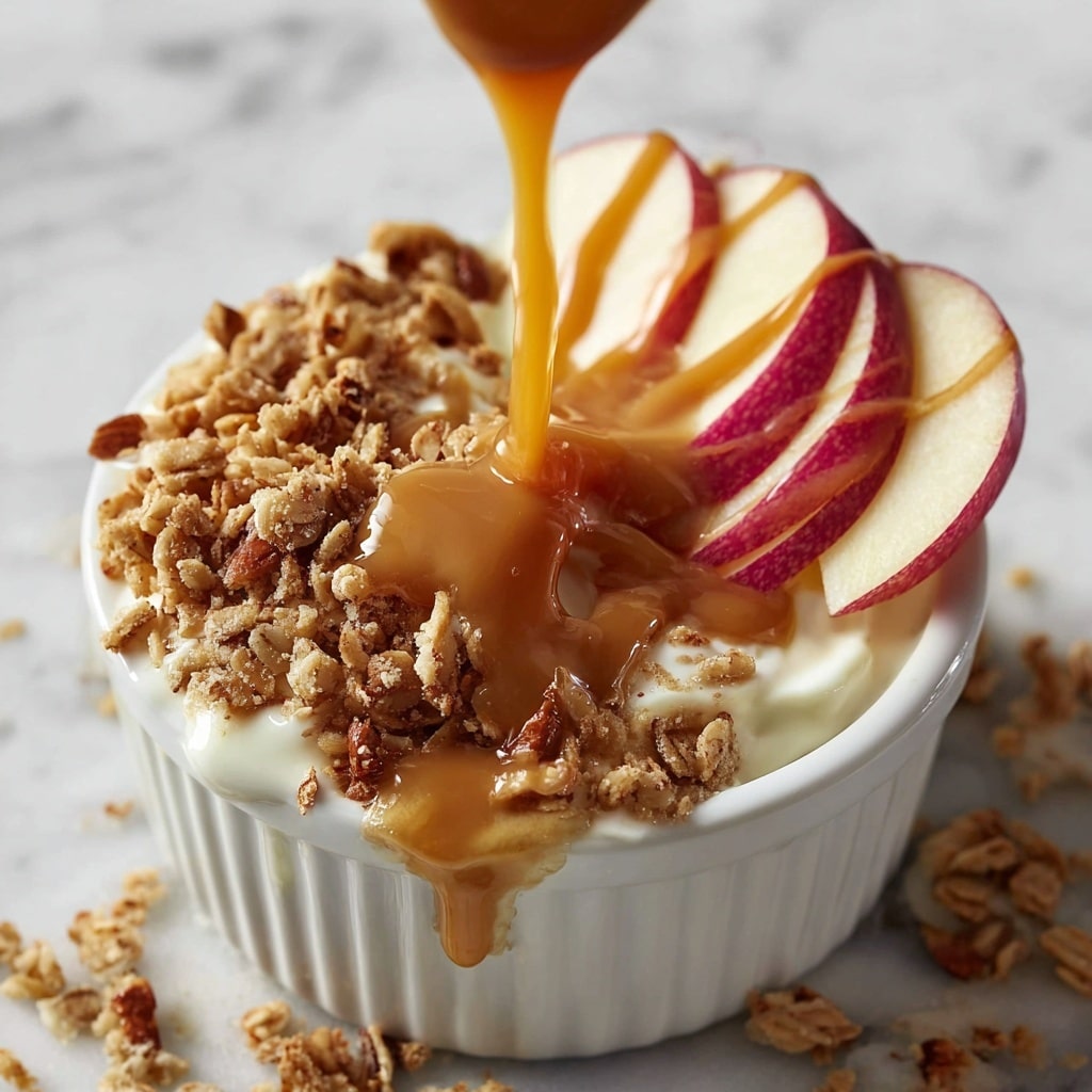 Cream Cheese Caramel Apple Dip with Toffee Bits Recipe - Recipe Image