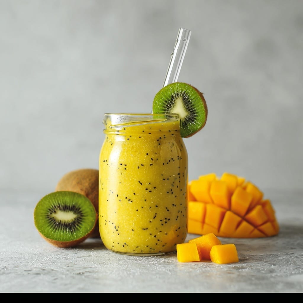 Mango Kiwi Smoothie Recipe - Recipe Image