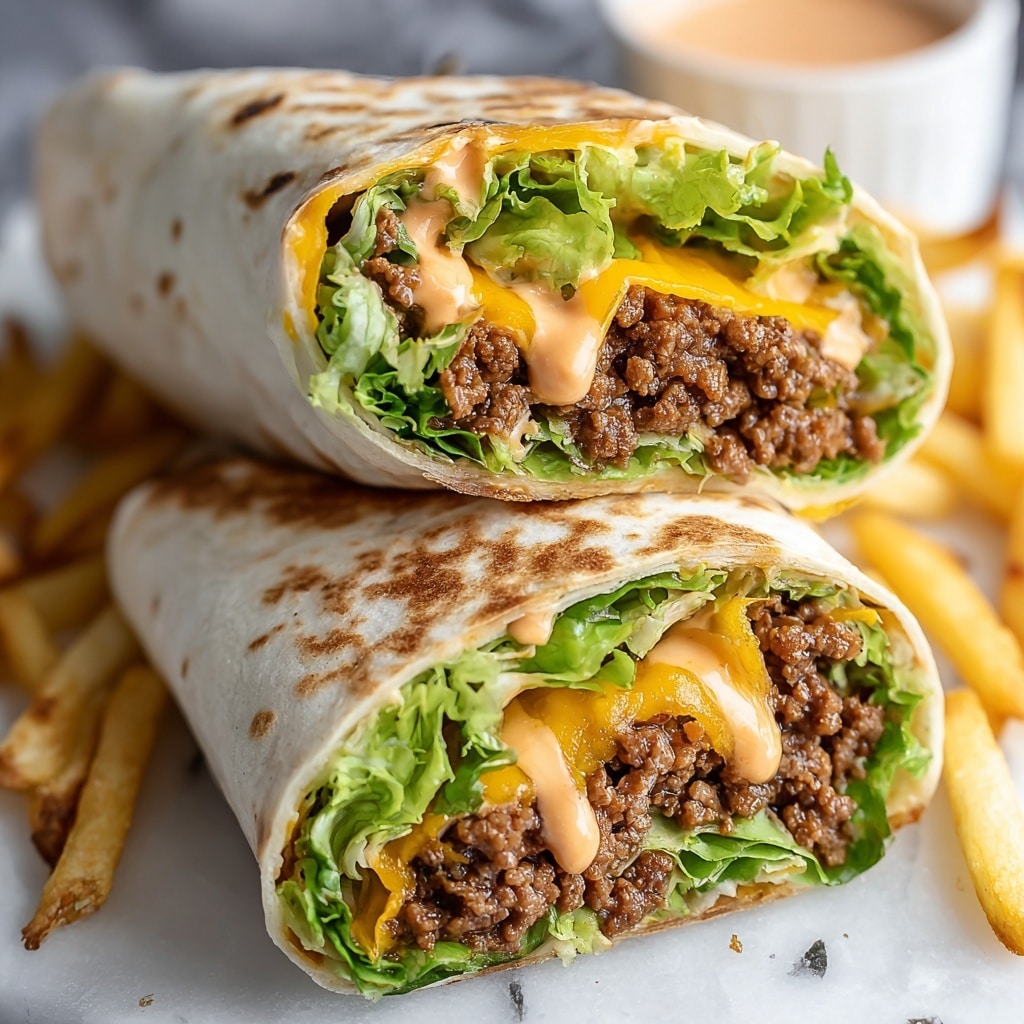 Big Mac Wraps Recipe - Recipe Image