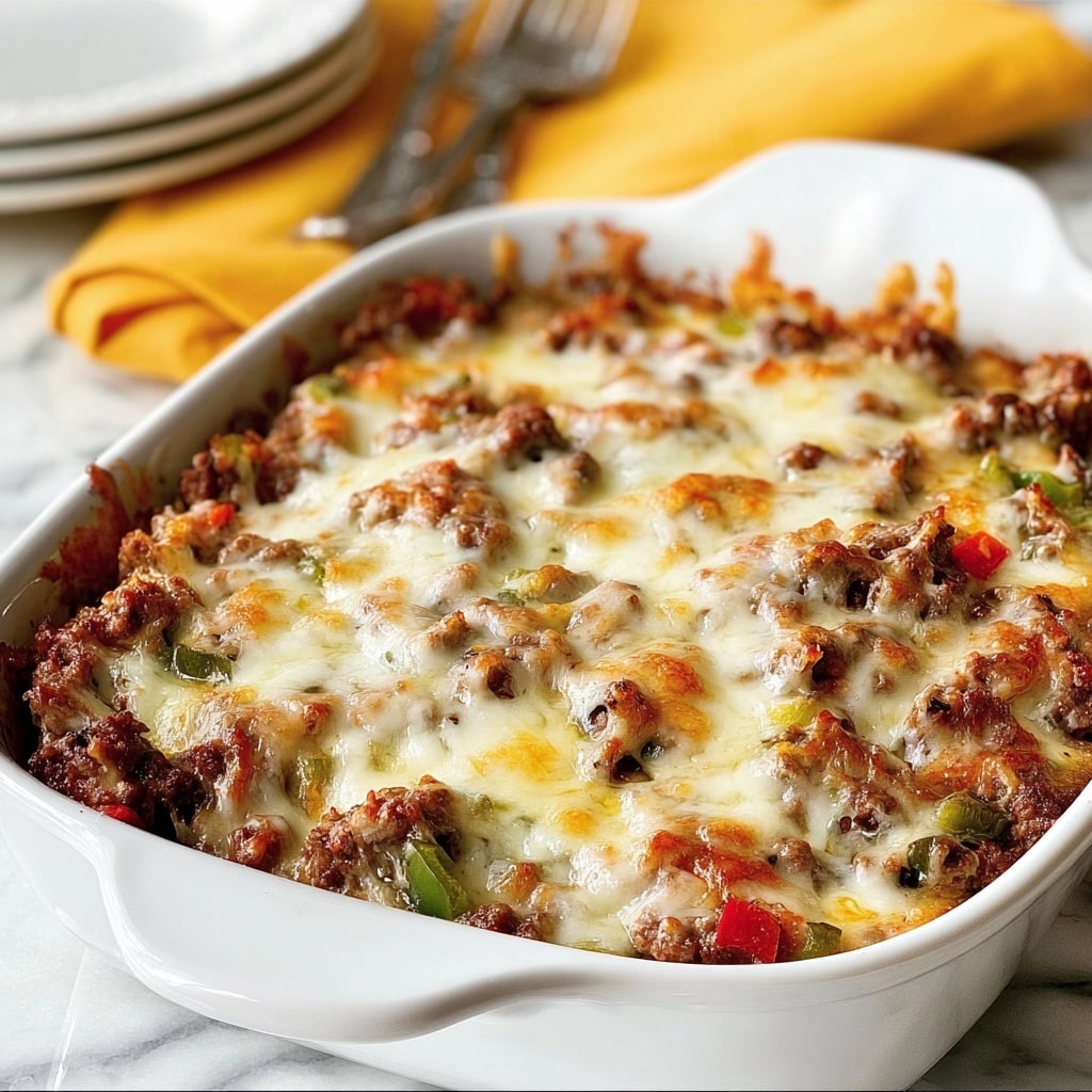 Cheesy Low-Carb Taco Casserole Recipe - Recipe Image