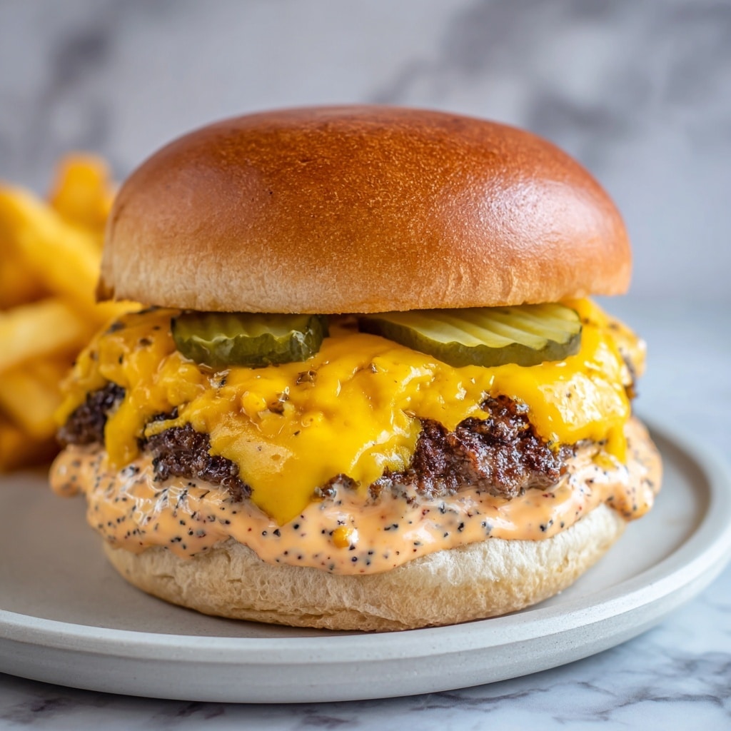 Air Fryer Sliders with Melted American Cheese and Creamy Sauce Recipe - Recipe Image