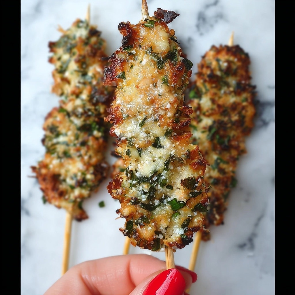 Garlic Parmesan Chicken Skewers Recipe - Recipe Image