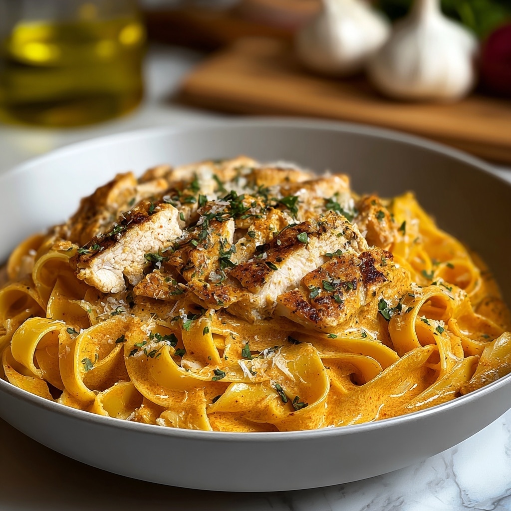 Cowboy Butter Chicken Linguine Recipe - Recipe Image