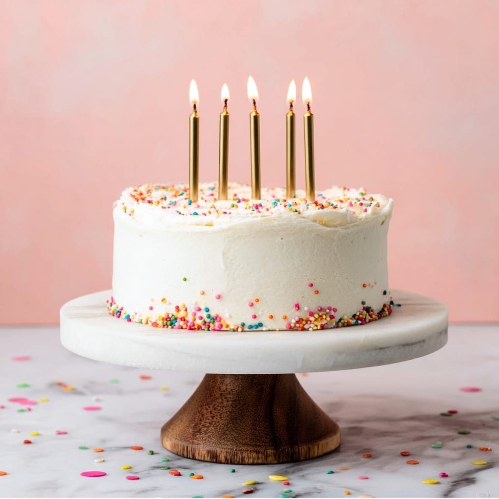Confetti Birthday Cake (Funfetti) Recipe - Recipe Image