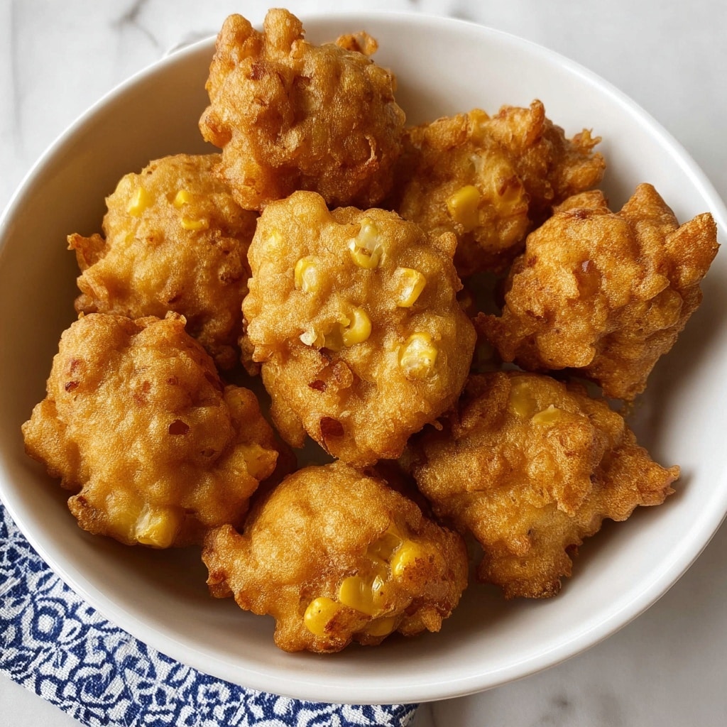 Crispy and Golden Corn Fritters Recipe - Recipe Image