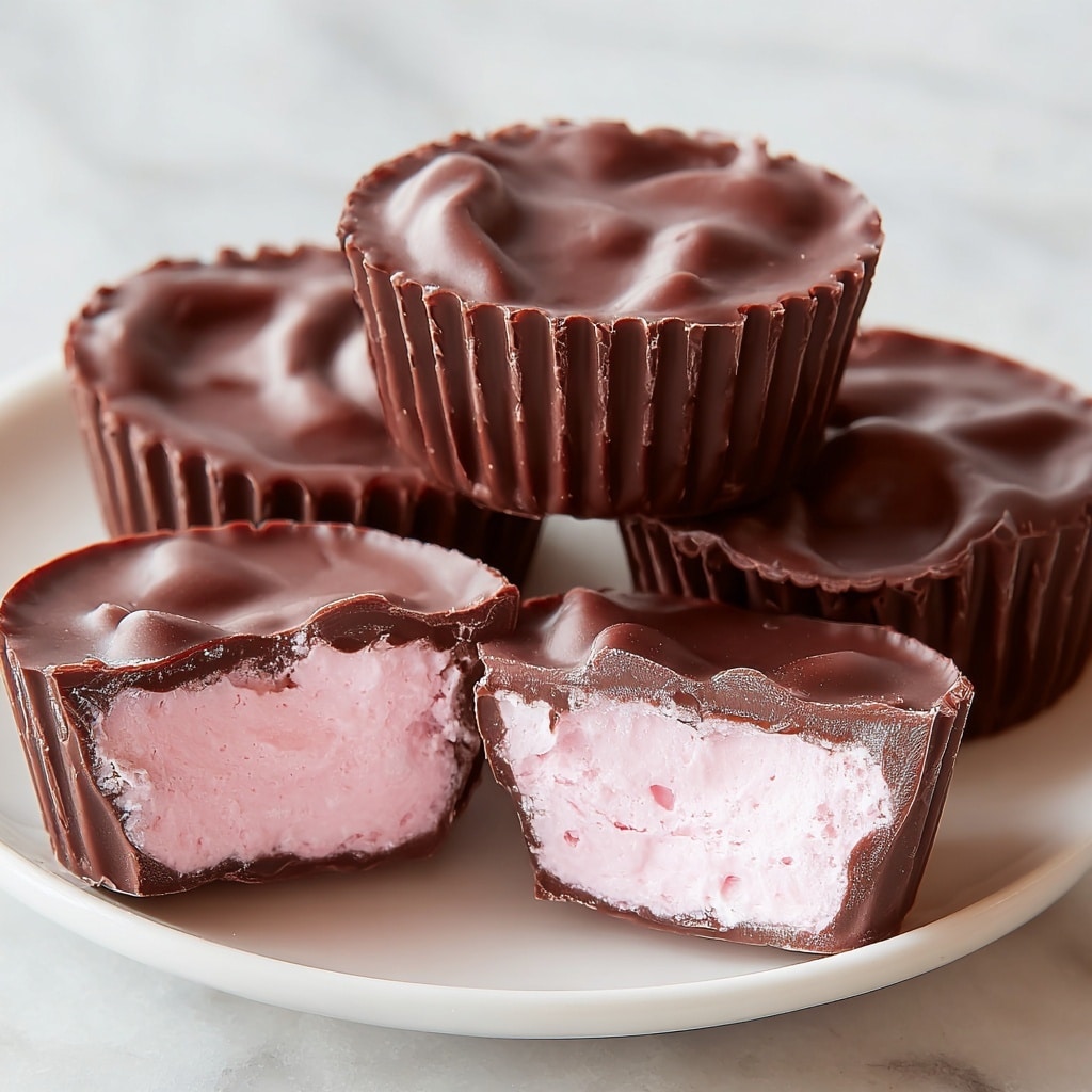 Strawberry Cream Chocolate Bites Recipe - Recipe Image