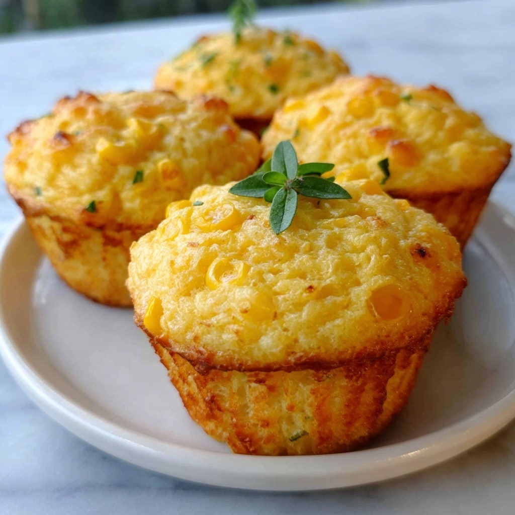 Crispy Cheddar Corn Potato Muffins Recipe - Recipe Image