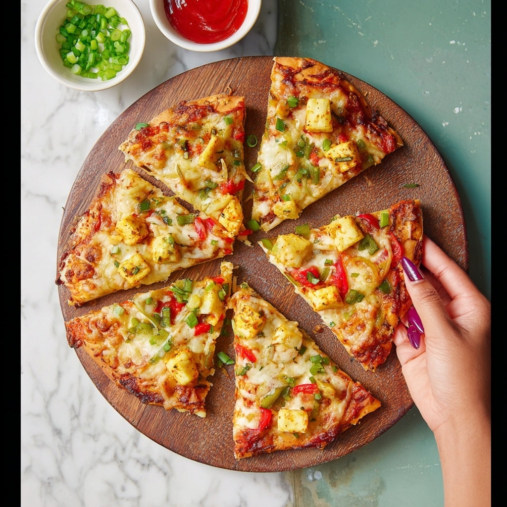 Schezwan Paneer Pizza Recipe