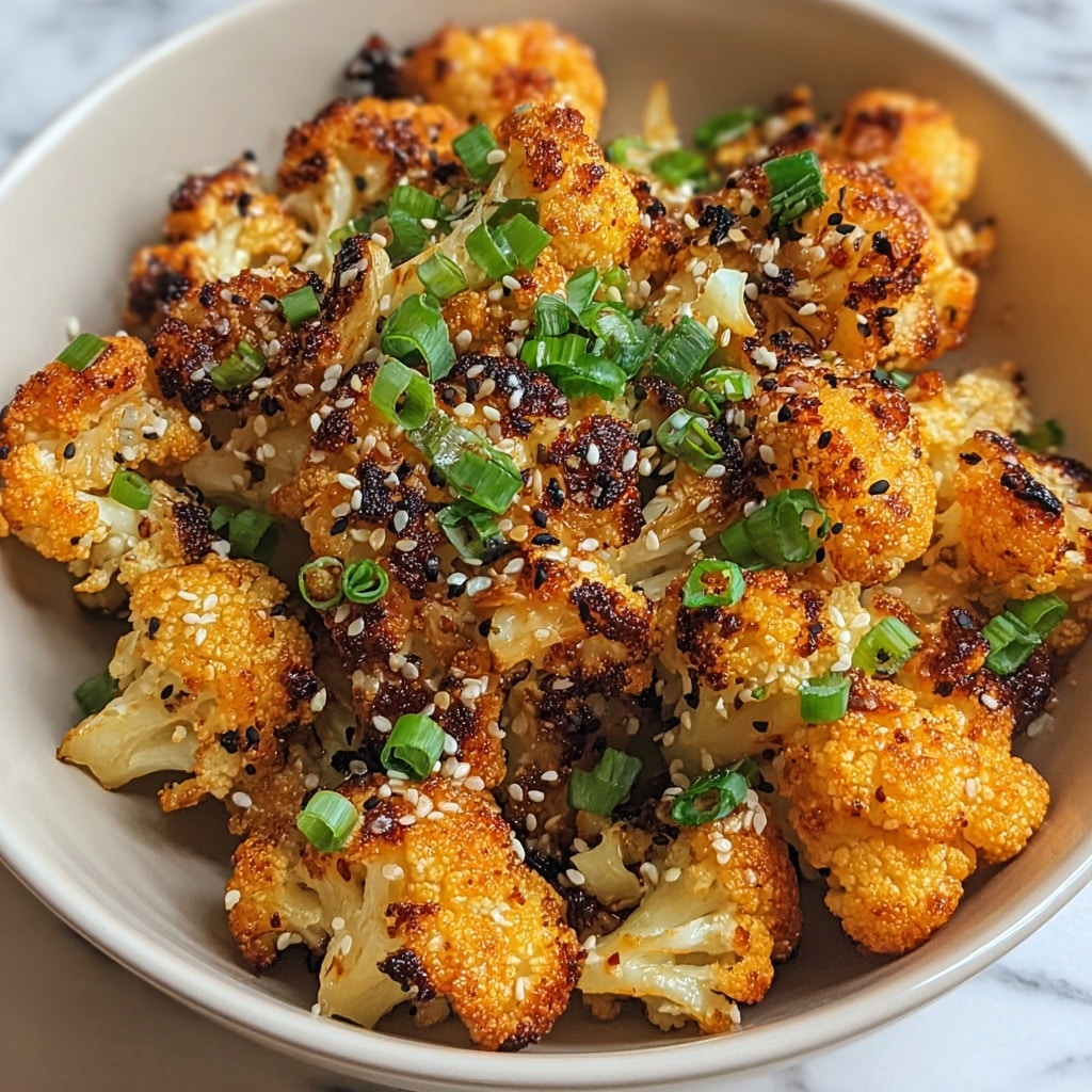 Sweet and Spicy Baked Cauliflower Recipe - Recipe Image