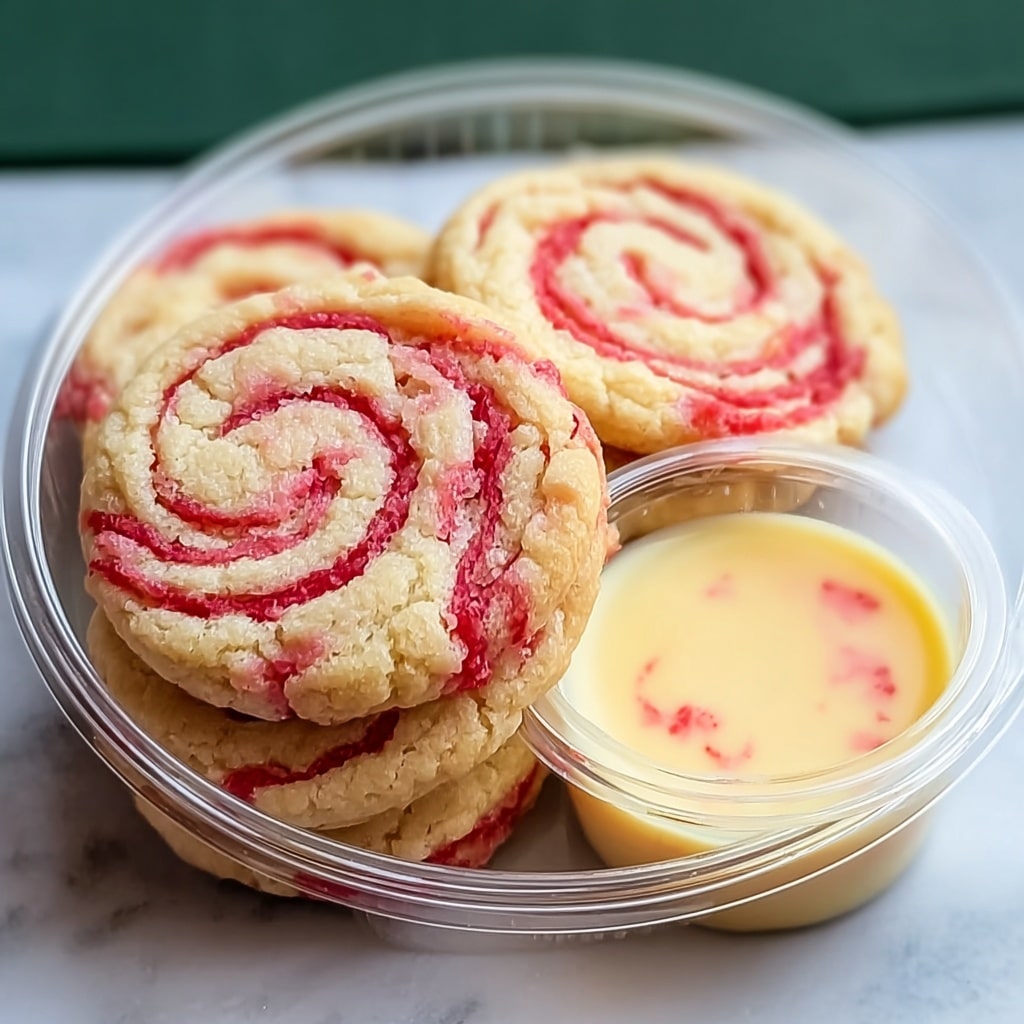 Strawberry Banana Pudding Cookies with Cheesecake Dip Recipe - Recipe Image