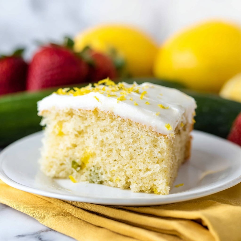 Lemon Zucchini Cake with Cream Cheese Frosting Recipe - Recipe Image