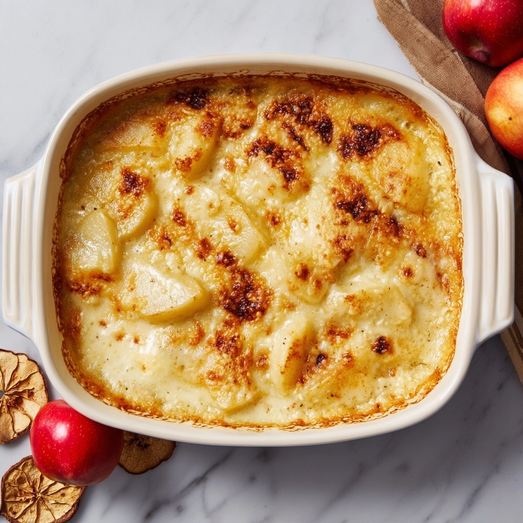 Old-Fashioned Baked Apple Cheese Casserole Recipe - Recipe Image