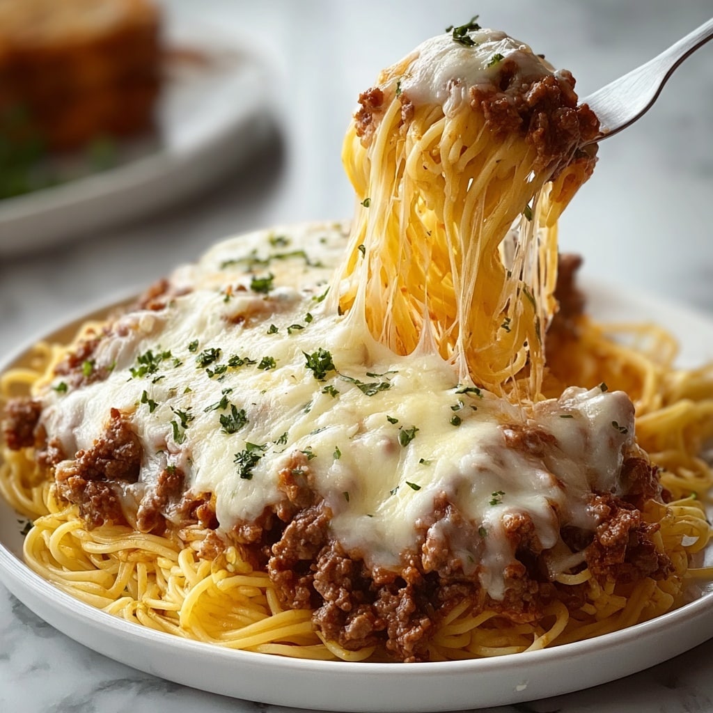 Cheesy Beef Alfredo with Linguine Recipe - Recipe Image
