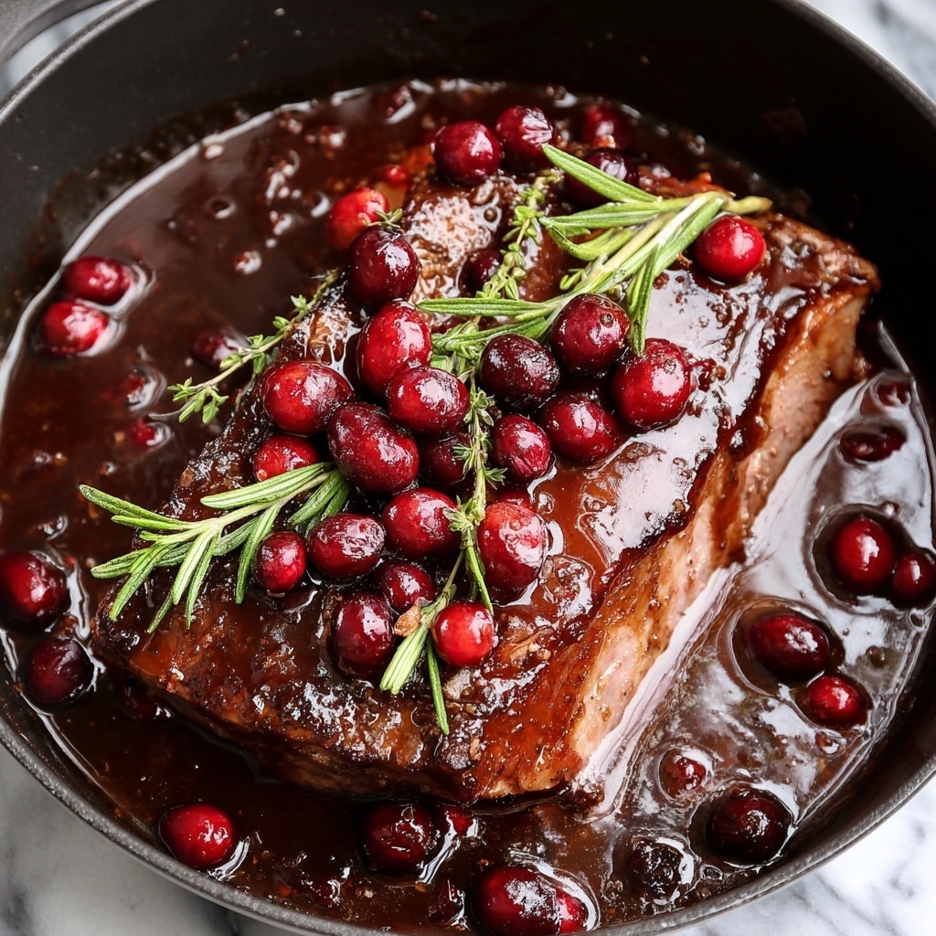 Cranberry Balsamic Roast Beef Recipe - Recipe Image