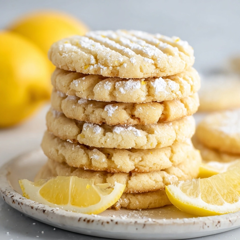 Gluten-Free Almond Flour Lemon Cookies Recipe - Recipe Image