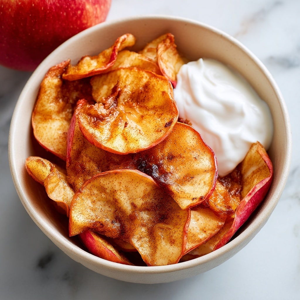 Crispy Cinnamon Maple Air Fryer Apples Recipe - Recipe Image