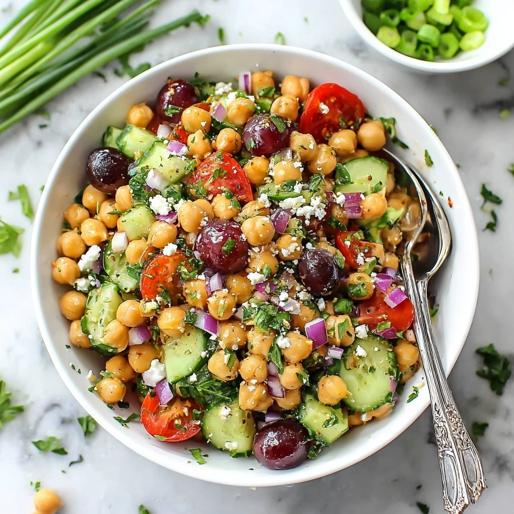 Mediterranean Chickpea Salad Recipe - Recipe Image