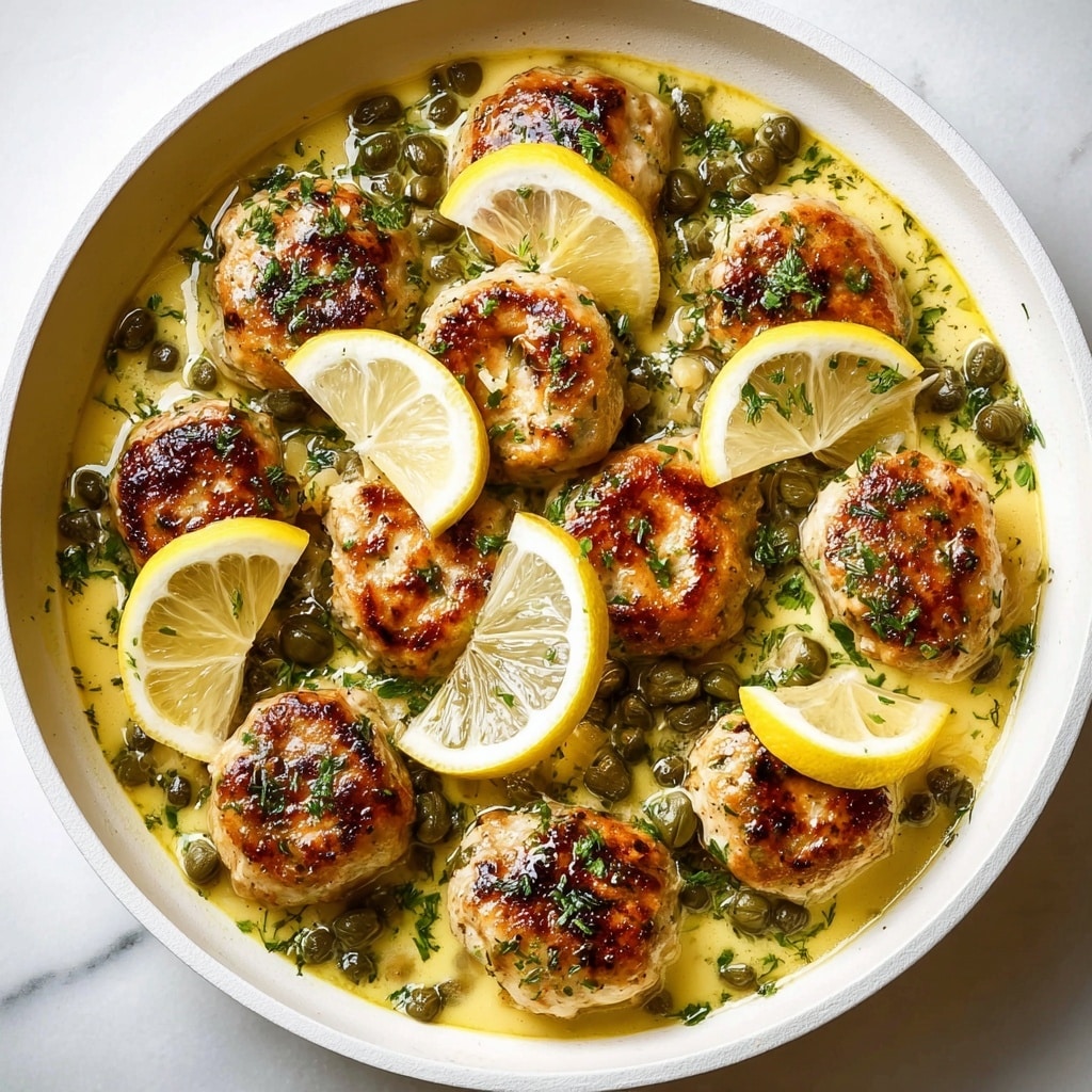 Chicken Piccata Meatballs Recipe - Recipe Image