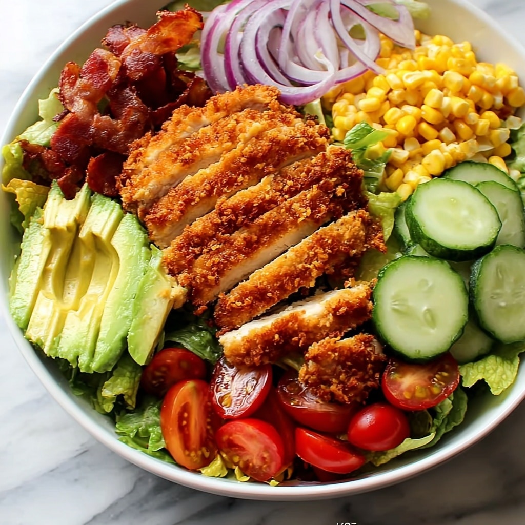 Honey Mustard Crispy Chicken Salad Recipe - Recipe Image