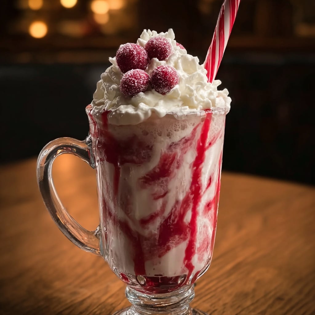 Candy Cane Christmas Punch Recipe - Recipe Image