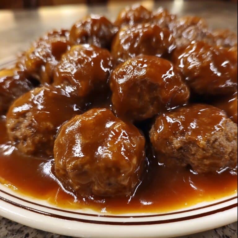 Creamy Slow Cooker Salisbury Steak Meatballs Recipe