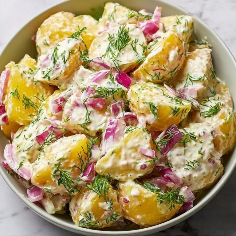 Smashed Potato Salad with Pickles, Dill, and Capers Recipe