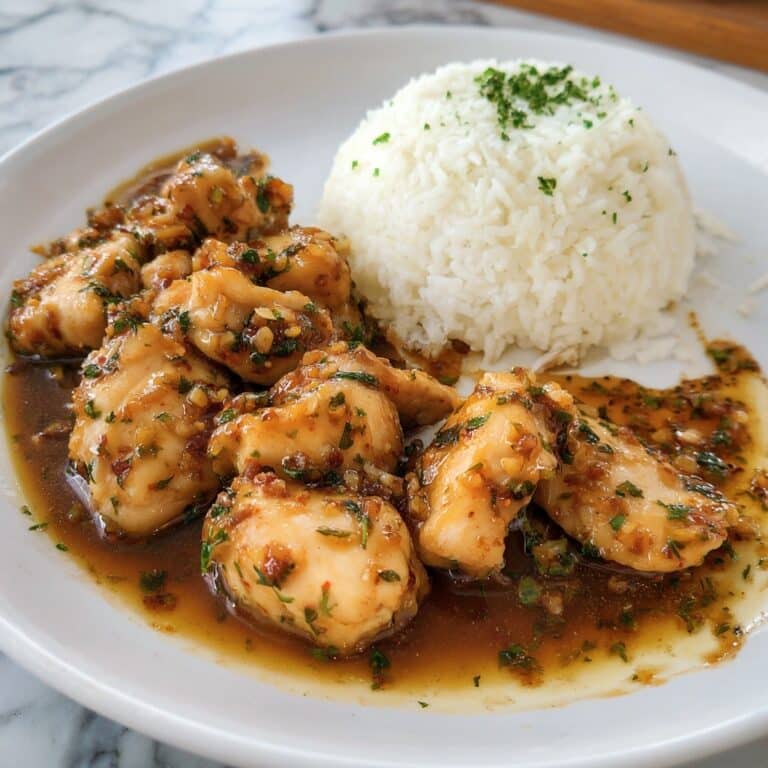 Garlic Chicken with Parsley and Lemon Recipe