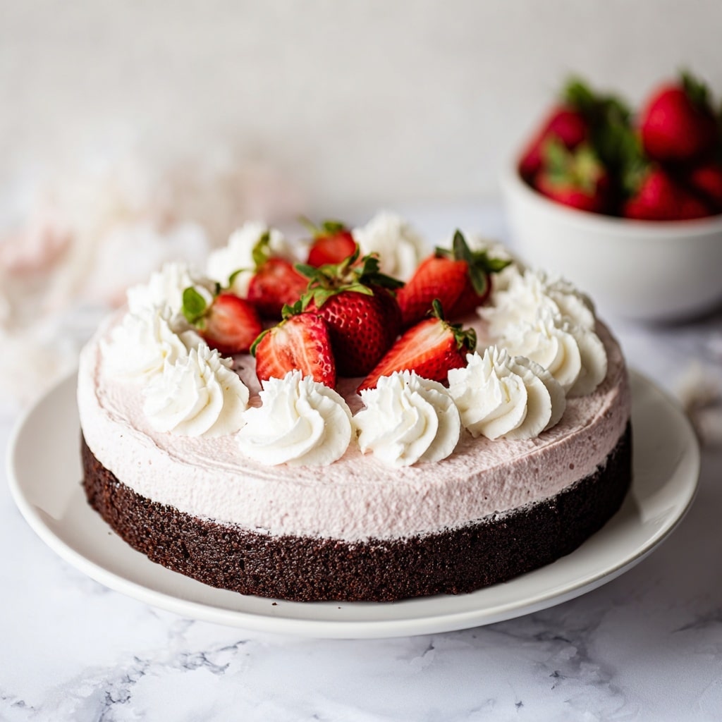 Chocolate Strawberry Mousse Cake Recipe