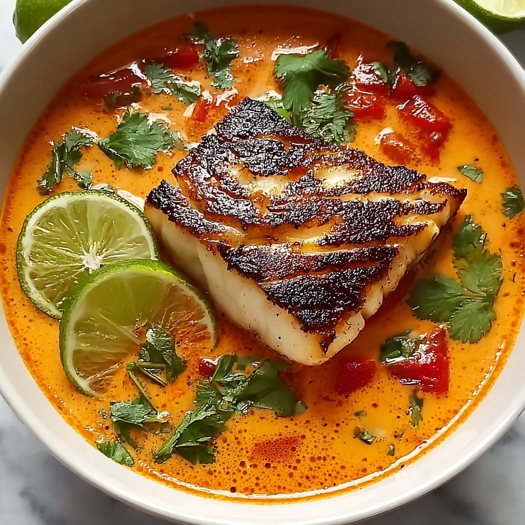Thai-Style Coconut Lime Fish Soup Recipe - Recipe Image