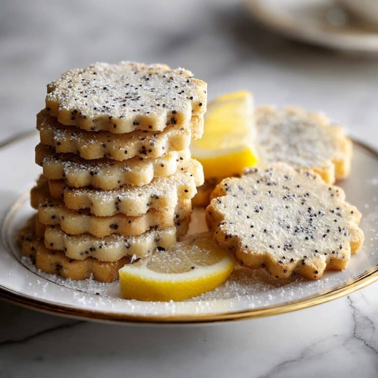 Lemon Poppy Seed Shortbread Cookies Recipe