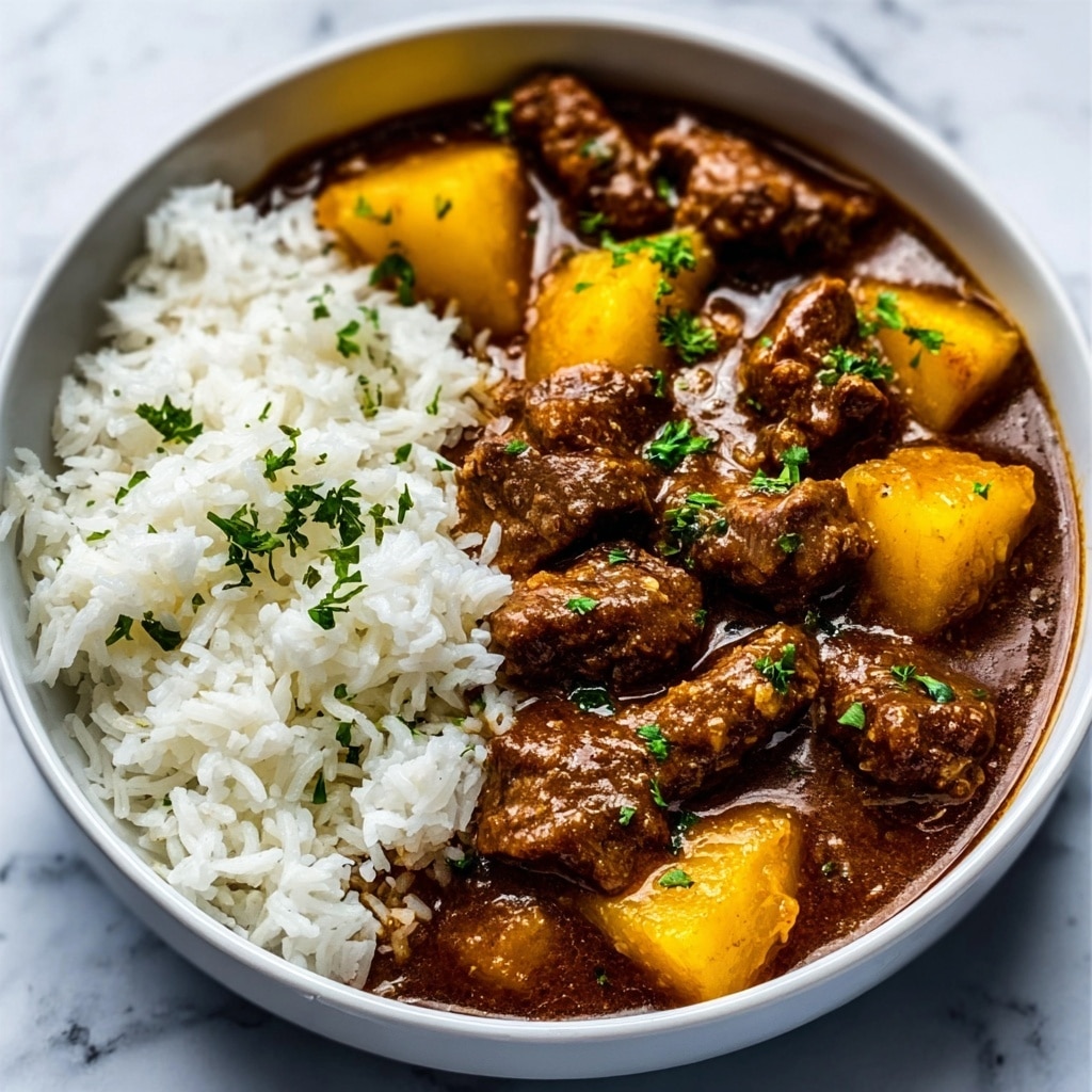 Caribbean Beef Curry with Potatoes Recipe - Recipe Image