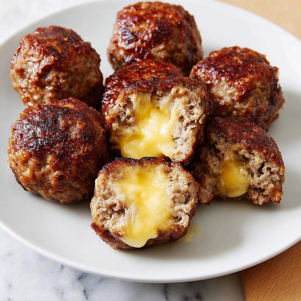 Cheese-Stuffed Meatballs Recipe