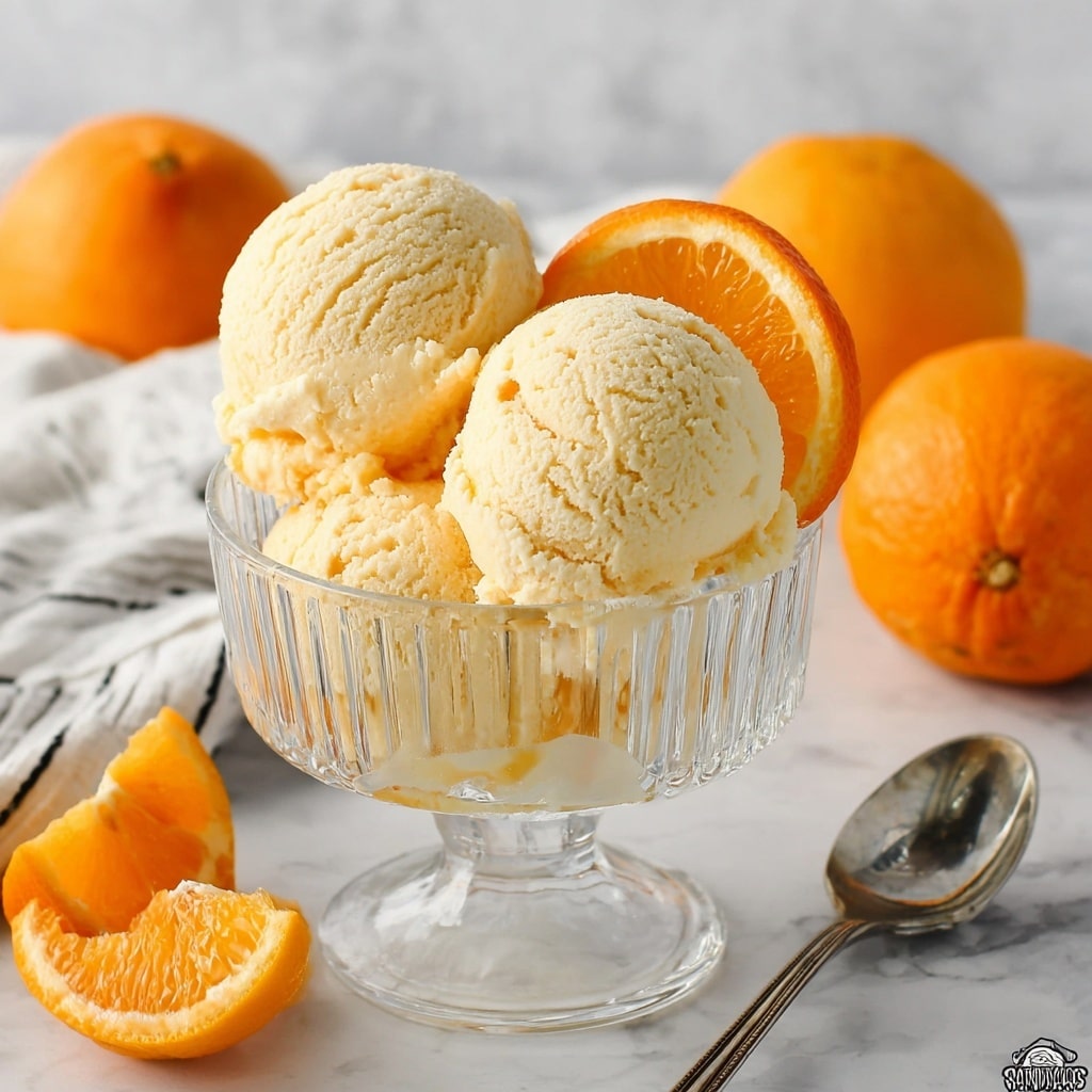 Orange Cream Ice Cream Recipe