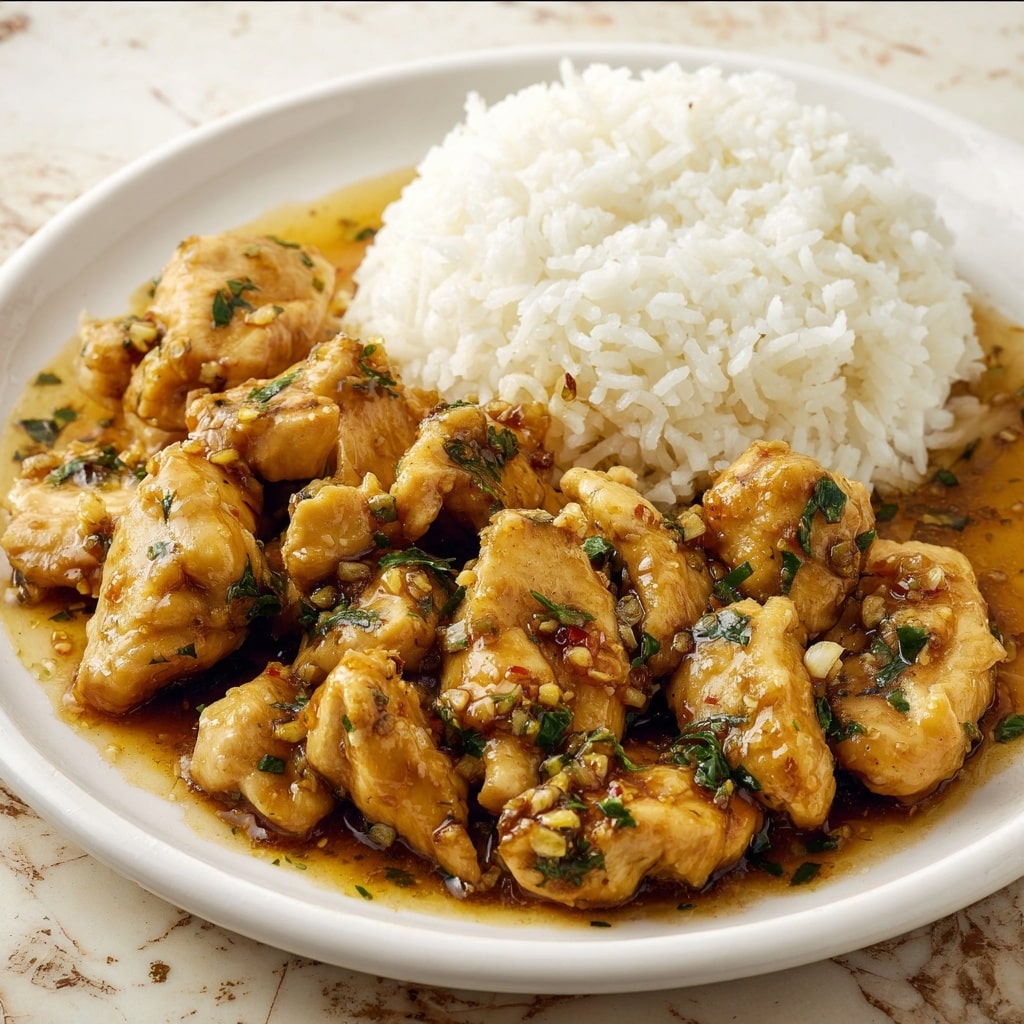 Garlic Chicken with Parsley and Lemon Recipe - Recipe Image