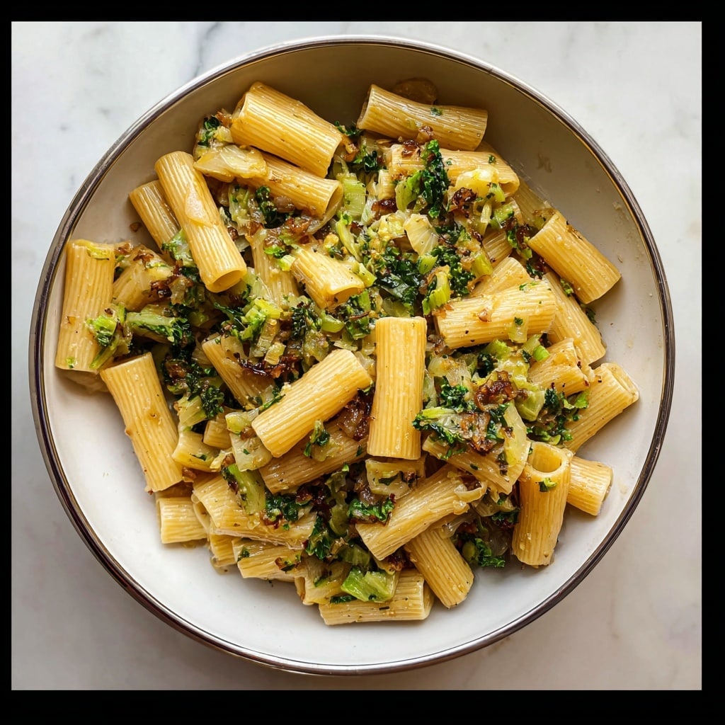 Cabbage Walnut Pasta Recipe - Recipe Image