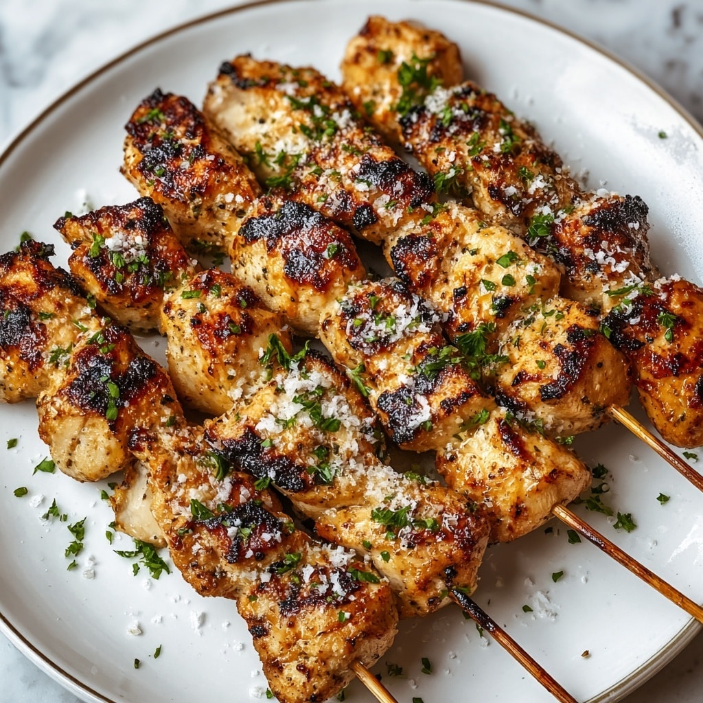 Garlic Parmesan Chicken Skewers Recipe