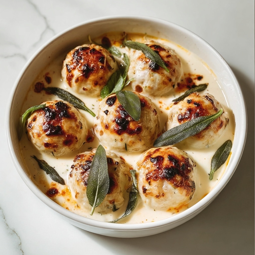 Italian Ricotta Gnudi in Cheese Sauce Recipe