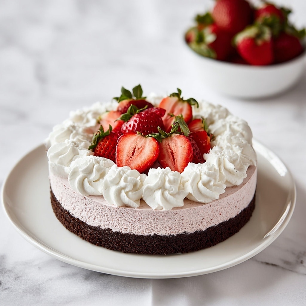 Chocolate Strawberry Mousse Cake Recipe - Recipe Image
