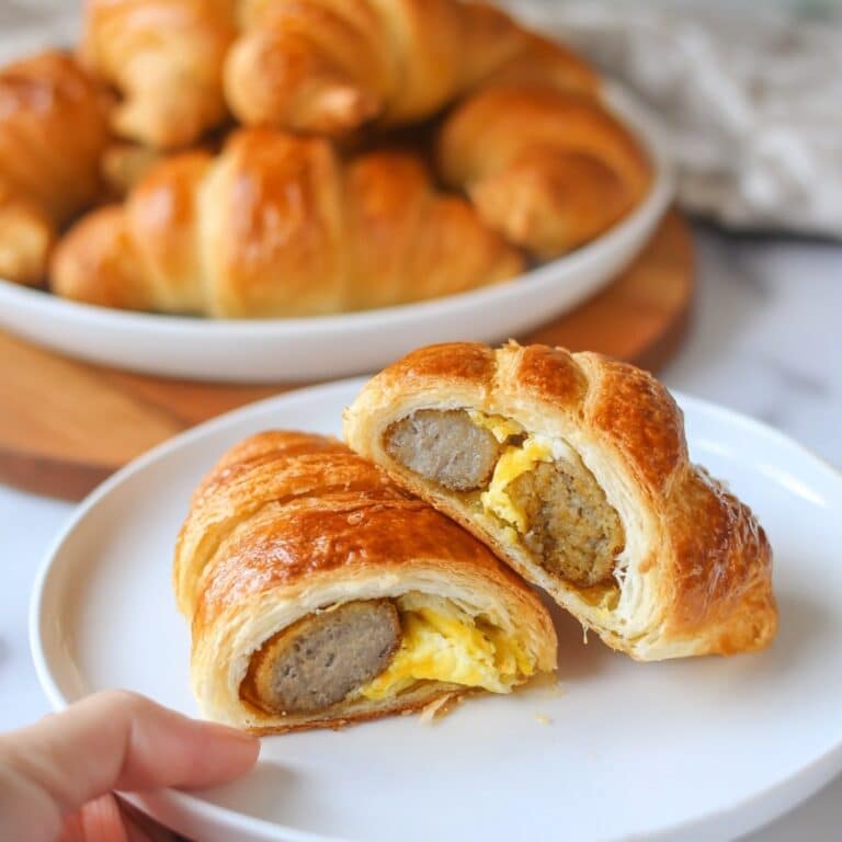 Sausage Egg and Cheese Breakfast Roll-Ups Recipe