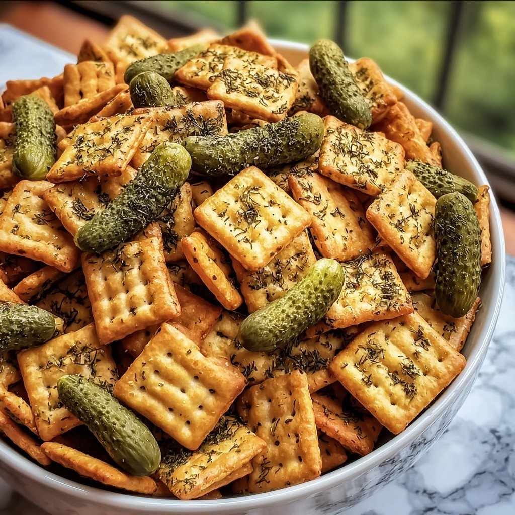 Dill Pickle Chex Mix Recipe - Recipe Image