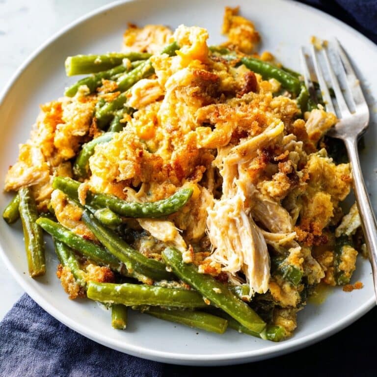 Crock Pot Chicken and Stuffing with Green Beans Recipe