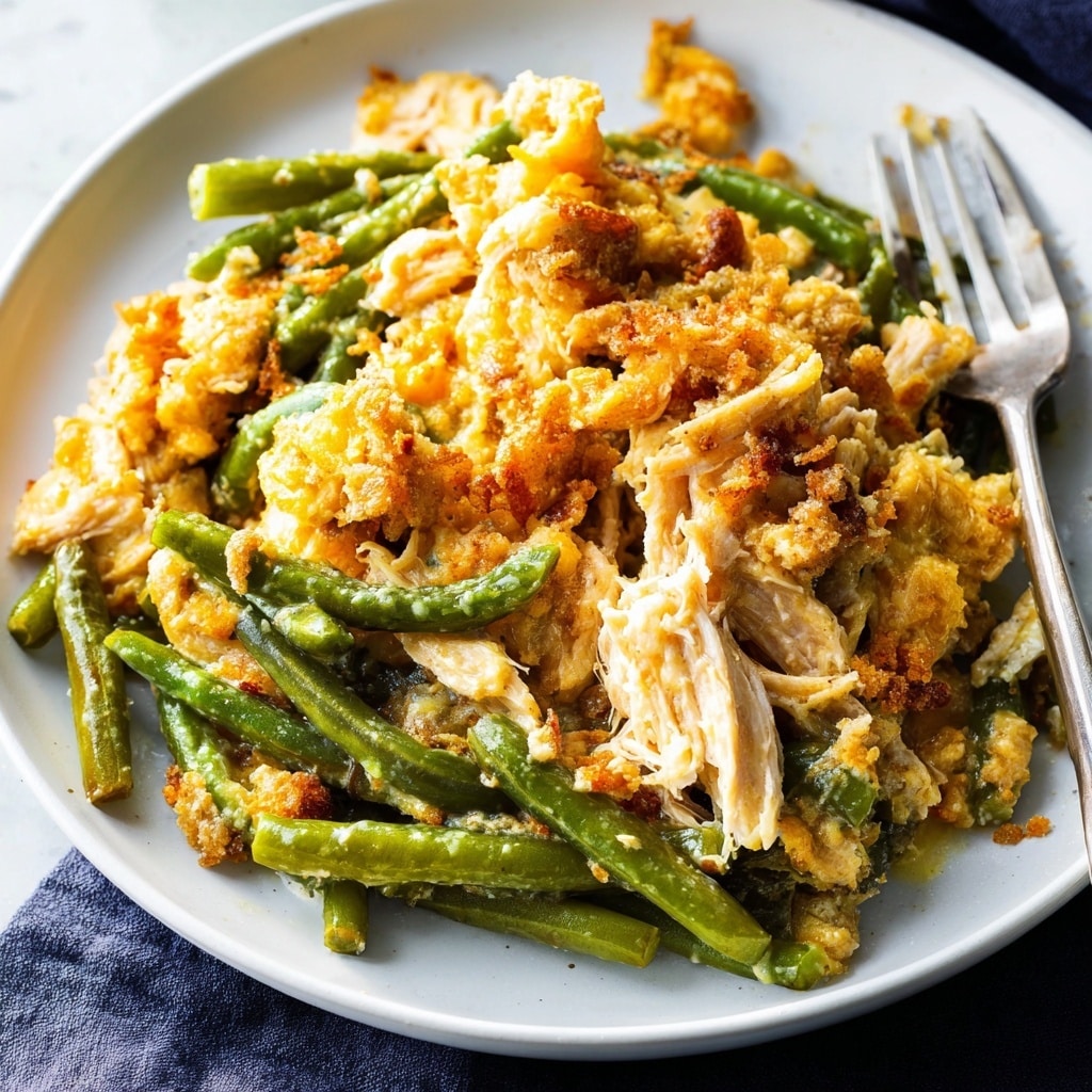 Crock Pot Chicken and Stuffing with Green Beans Recipe