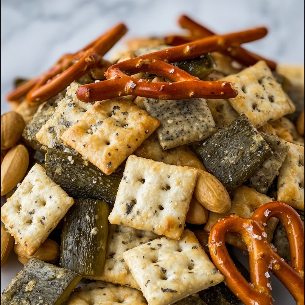 Dill Pickle Chex Mix Recipe - Recipe Image