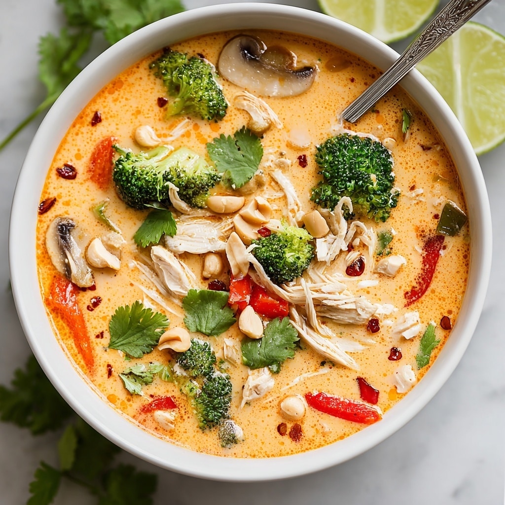 Slow Cooker Thai Coconut Chicken Soup Recipe - Recipe Image