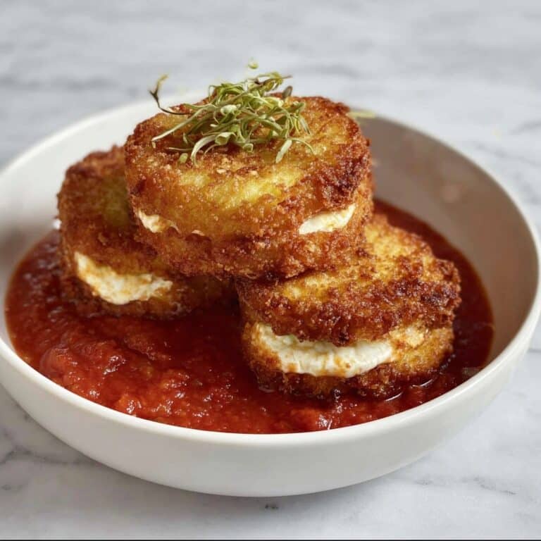 Eggplant and Goat Cheese Sandwiches with Tomato Tarragon Sauce Recipe