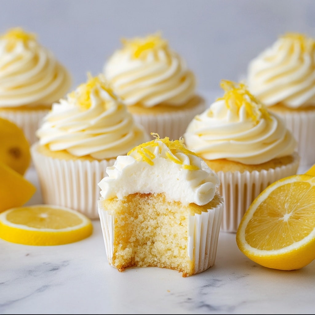 Lemon Cupcakes with Zesty Lemon Frosting Recipe - Recipe Image