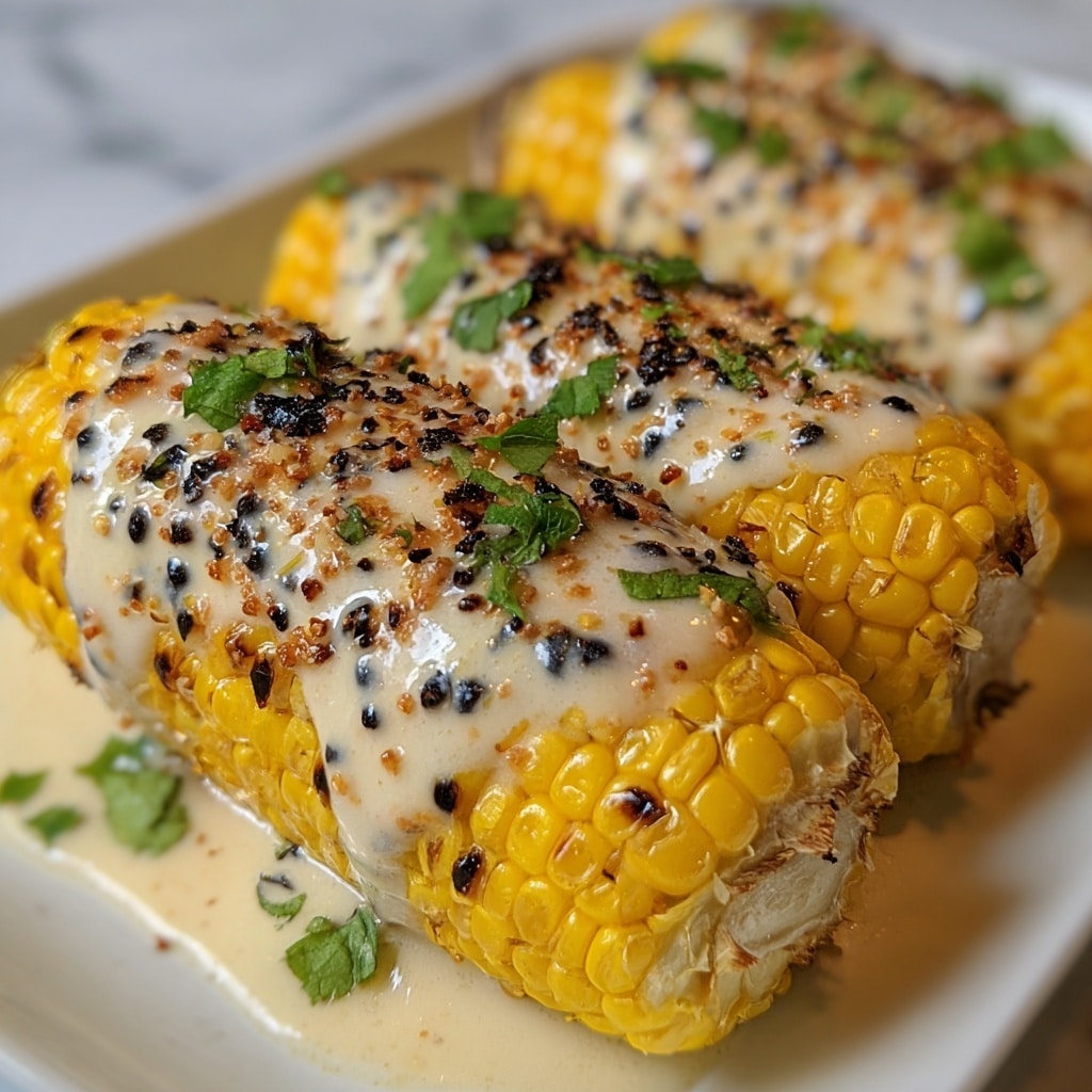 Cheesy Garlic Butter Corn on the Cob Recipe