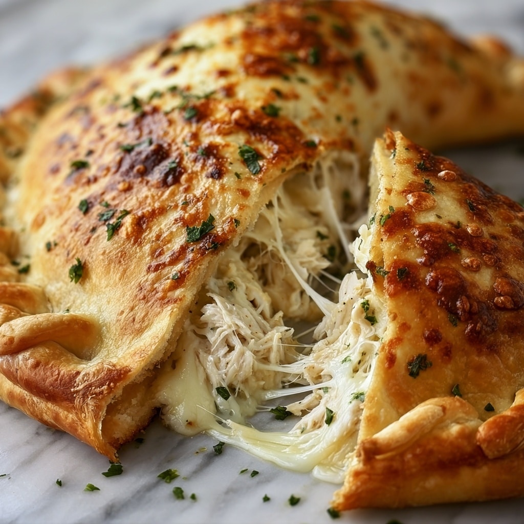 Chicken Alfredo Air Fryer Calzones Recipe
